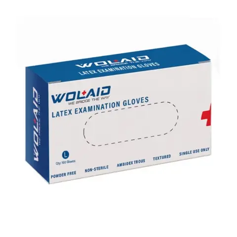 Wolaid Latex Examination Gloves Pf Large 100S thumbnail 1
