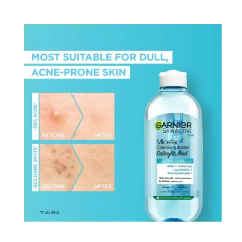 Garnier Skin Active Salicylic Acid Micellar Water 400mL thumbnail 3