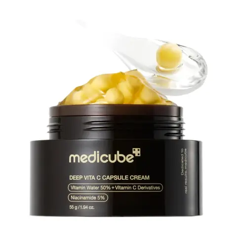 Medicube Korean Vitamin C Capsule Cream Hydrating Brightening Moisturizer for Glowing Skin 55gm thumbnail 1