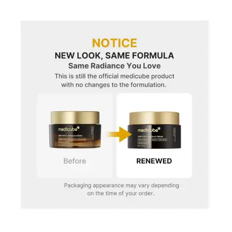 Medicube Korean Vitamin C Capsule Cream Hydrating Brightening Moisturizer for Glowing Skin 55gm thumbnail 4