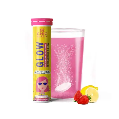 Chicnutrix Glow Glutathione with Vitamin C Effervescent 20 Tablets thumbnail 1