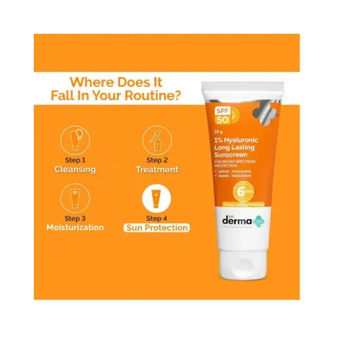 The Dermaco 1% Hyaluronic Acid Long Lasting Sunscreen SPF50+ 50g thumbnail 3