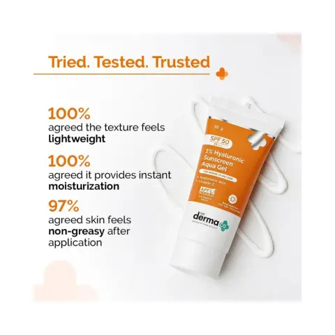 The Dermaco 1% Hyaluronic Acid Sunscreen Aqua Gel SPF50+ 30g thumbnail 3