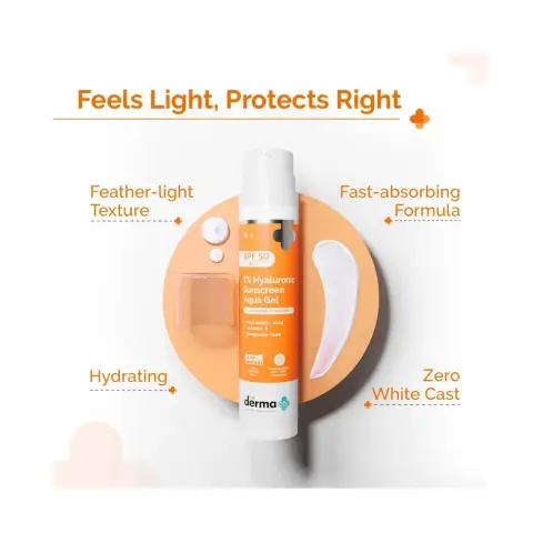 The Dermaco 1% Hyaluronic Sunscreen Aqua Gel Spf50+ 50Gm thumbnail 2