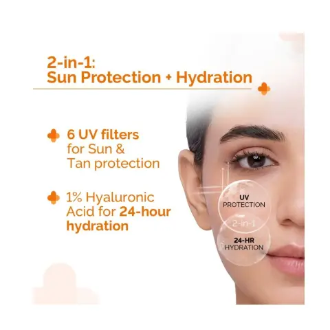 The Dermaco 1% Hyaluronic Sunscreen Aqua Gel Spf50+ 50Gm thumbnail 3