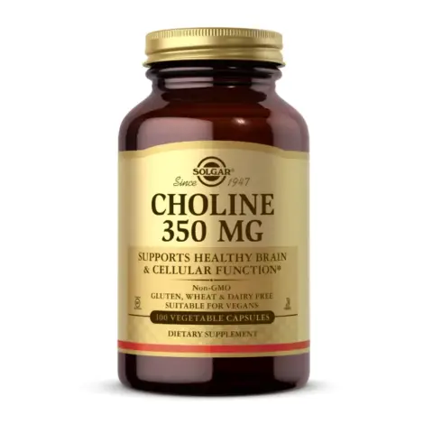Solgar Choline 350mg Capsules – 100 Capsules thumbnail 1