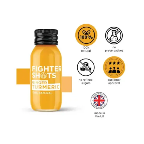 Ginger Turmeric Fighter Shots 60Ml thumbnail 2