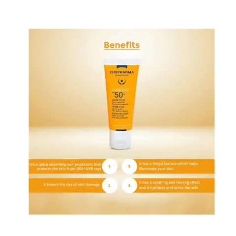 Isis Pharma Uveblock Spf50+ Dry Touch Light Tinted Sunscreen 40Ml thumbnail 2