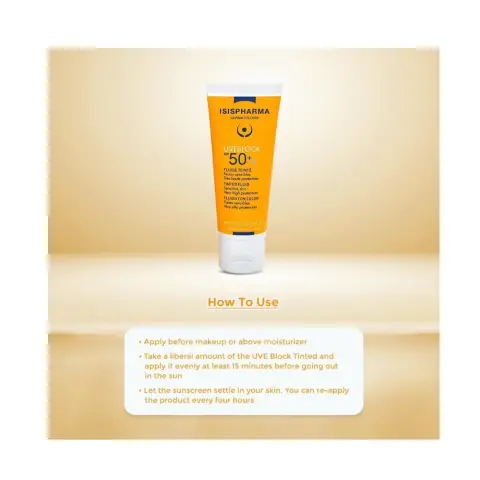 Isis Pharma Uveblock Spf50+ Dry Touch Light Tinted Sunscreen 40Ml thumbnail 3