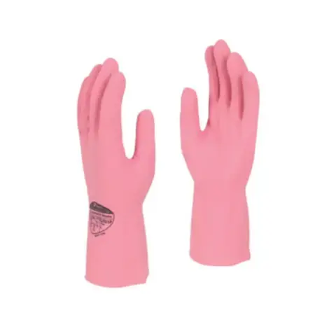Rose Latex Household Gloves L thumbnail 1