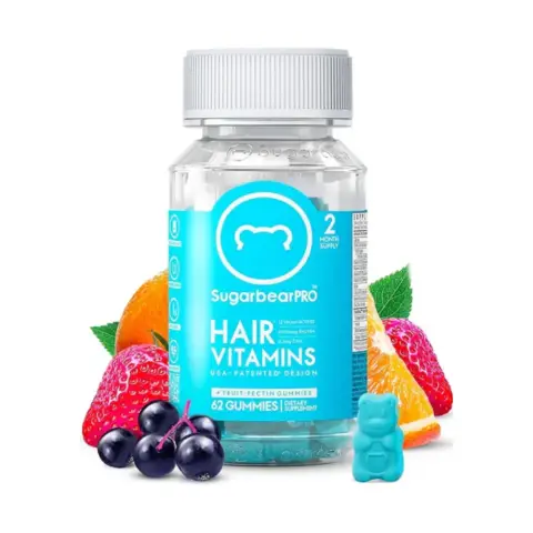 Sugarbear Pro Hair Vitamins Vegan Gummies 62s thumbnail 1