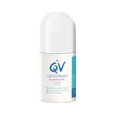 Ego QV Deodorant Sensitive Skin Roll-On for Gentle Protection 80g