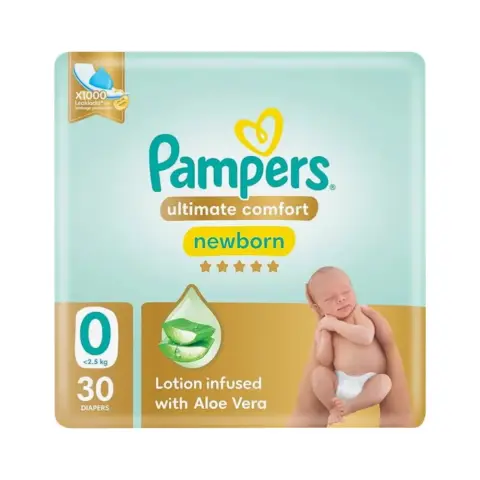 Pampers Ultimate Comfort Newborn Diapers, Size 0 30 Diapers thumbnail 1