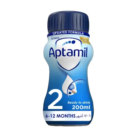Aptamil Advance 2 Follow-On Formula Milk From 6-12 Months, Ready to Drink Liquid Formula, 200mL thumbnail 1