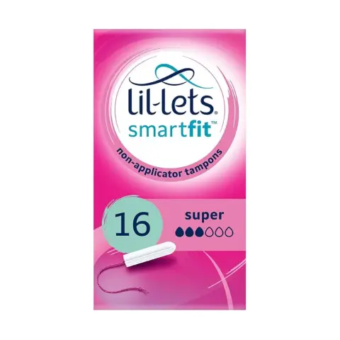 Lil-Lets Non-Applicator Super Tampons 16s thumbnail 1