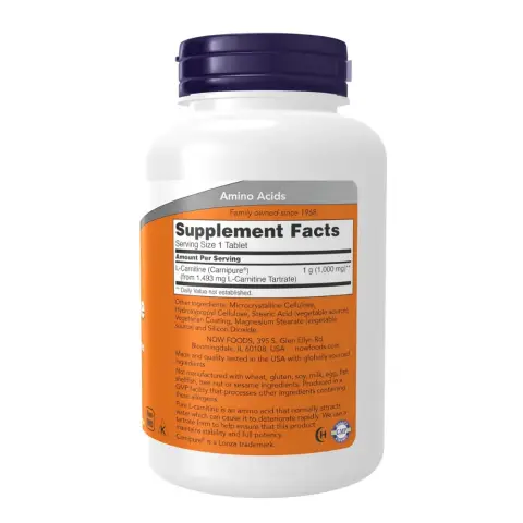 Now L-Carnitine 1000Mg Tablets 100S thumbnail 2