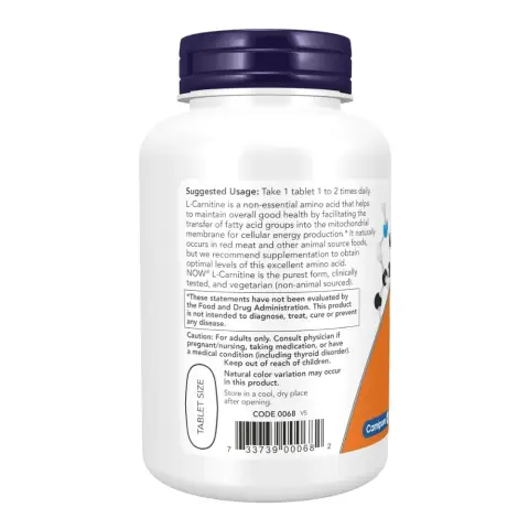 Now L-Carnitine 1000Mg Tablets 100S thumbnail 3
