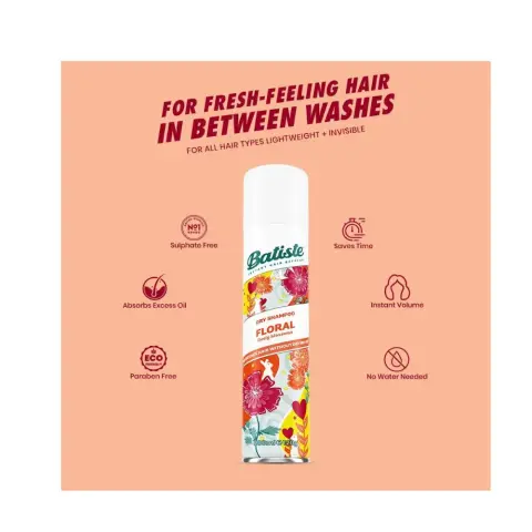 Batiste Floral Dry Shampoo 200Ml thumbnail 2