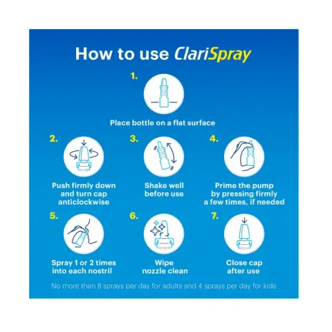 Clarispray 0.05% Menthol Nasal Spray 15mL thumbnail 4