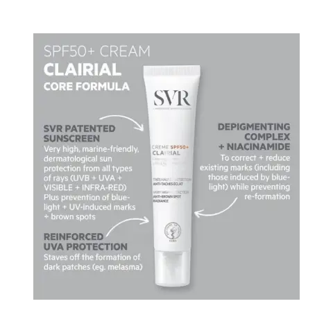 SVR Clairial SPF50+ Anti-Dark Spot Lightening Cream 40mL thumbnail 2
