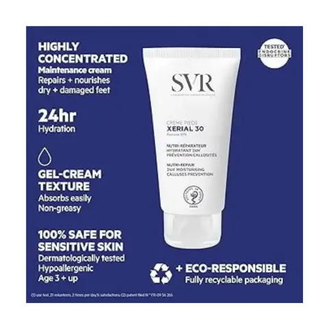 Svr Pieds Xerial 30 24HR Moisturising Calluses Prevention Creme 50Ml thumbnail 2