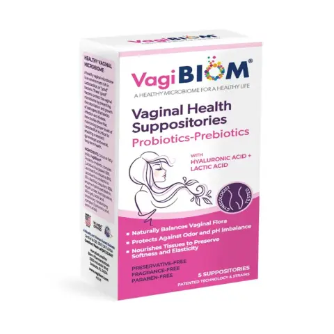 Vagibiom Probiotics-Prebiotics Suppositories 5S thumbnail 1