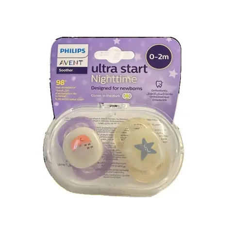 Philips Avent Pa271 Start Night Soother 0-2M Girlx2 thumbnail 1