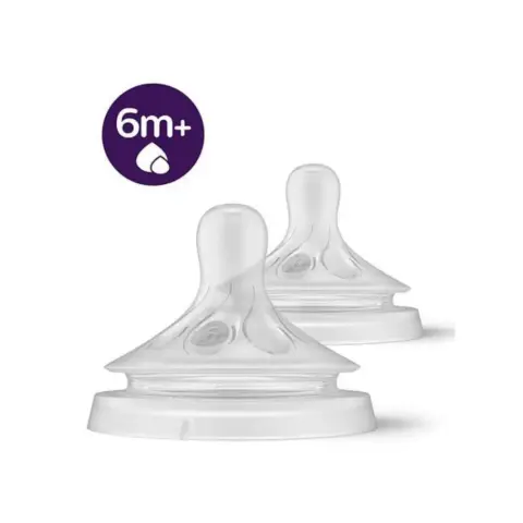Philips Avent Pa472 Natural 2.0 Feeding Teats 6M X2 thumbnail 2
