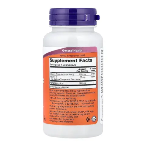 Now Alpha Lipoic Acid 100Mg Capsules 60S thumbnail 2