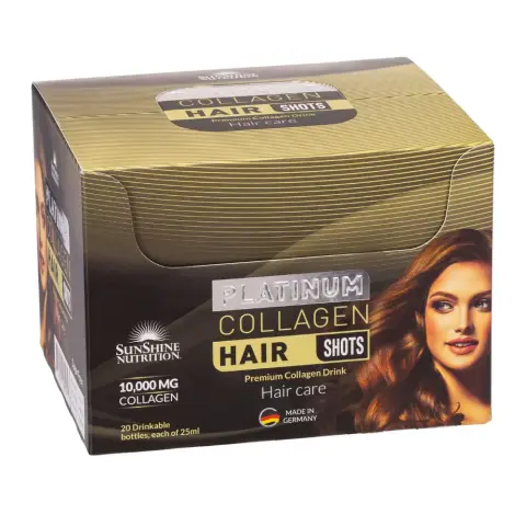 Sunshine Nutrition Platinum Collagen Hair Shots 25Ml 20S