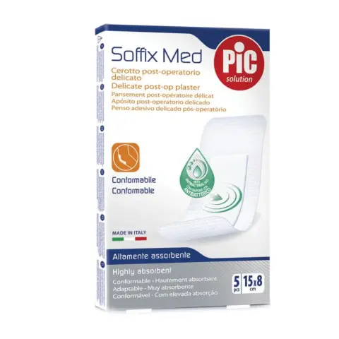 Pic AB Soffix Med Ultradelicate Plaster 15x8cm 5s thumbnail 1