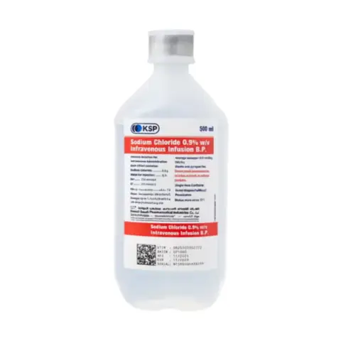 KSP Isotonic Sodium Chloride 0.9% IV Solution 500mL thumbnail 1