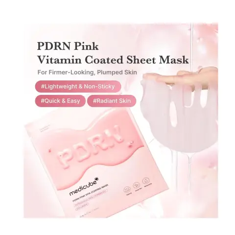 Medicube DNA PDRN Pink Vita Coating Sheet Mask Korean sheet mask for glass skin 22gm thumbnail 2