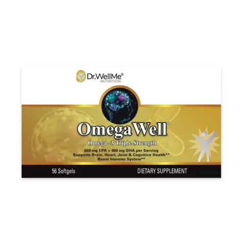 Omega Well Omega 3 Soft Gels 56s thumbnail 1