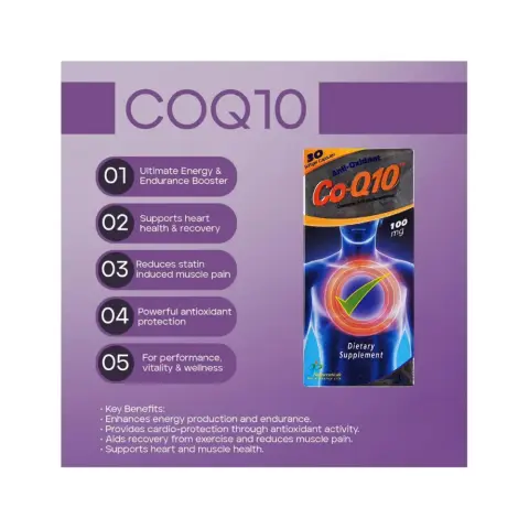 Nutraceuticals Co-Q10 100mg Capsules 30s thumbnail 3