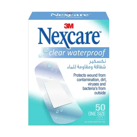 3M Nexcare Mgl-070-0 Clear Water Proof Bandages 50s thumbnail 1