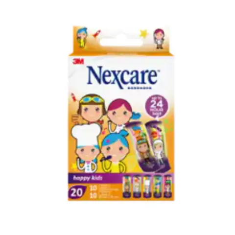 3M Nexcare Professional Assorted Happy Kids Plasters 20s thumbnail 1