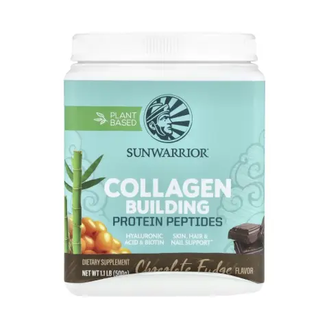 Sunwarrior Collagen Building Protein Peptides - Chocolate Fudge 500 G thumbnail 1