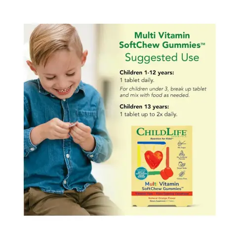 Childlife Multivitamin Soft Chew Gummies 27 Tablets thumbnail 4