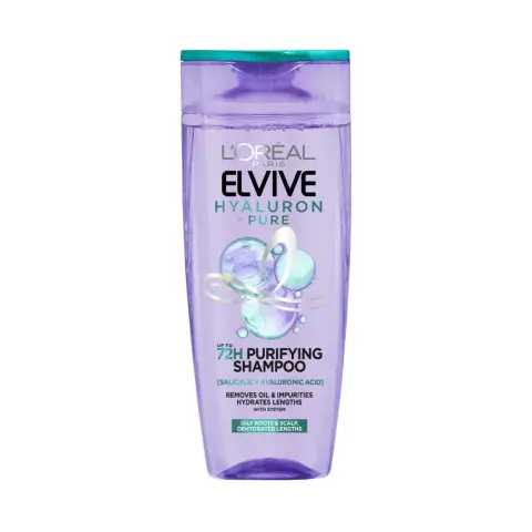 L'Oreal Elvive Hyalu 72H Purifying Shampoo 400mL thumbnail 1