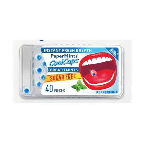 Papermints Cool Caps Sugar-Free Instant Fresh Breath 40s thumbnail 1
