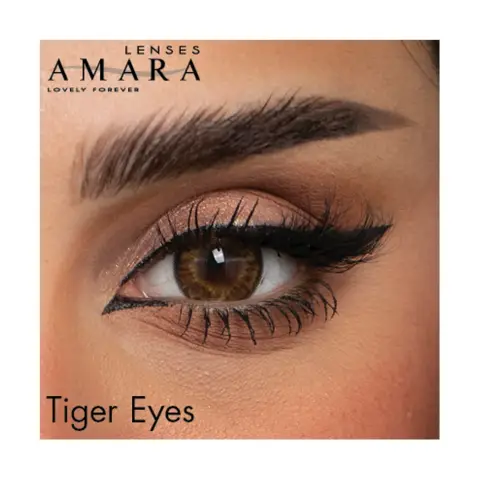 Amara Monthly Plano Tiger Eyes Lens thumbnail 1