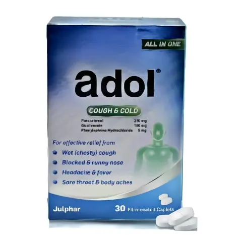 Adol Cough & Cold All In One 30 Tablets thumbnail 1