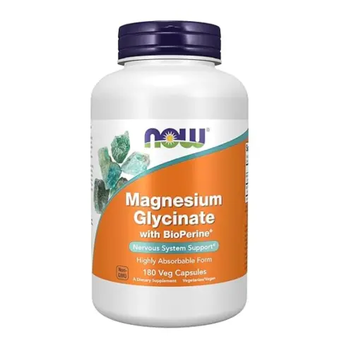 Now Magnesium Glycinate Bioprene Veg Capsule 180S thumbnail 1