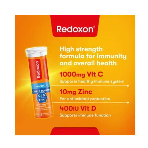 Redoxon Immuno Triple Formula Effervescent Tablet 15S thumbnail 2