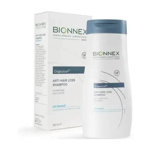 Bionnex Organica Anti-HairLoss Shampoo Anti-Dandruff – with 25 Plant & Sea Extracts, Vitamins & Minerals – Organic, Paraben & Sulphate Free – Soothes Scalp, Fights Flakes, Boosts Strength – 300ml thumbnail 1