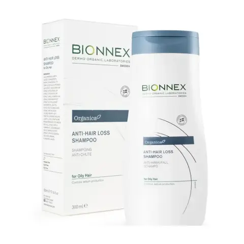 Bionnex Organica Anti-Hair Loss Shampoo for Oily Scalp – with 25 Natural Plant & Sea Extracts, Vitamins & Minerals – Organic, Paraben & Sulphate Free – Controls Oil, Reduces Hair Fall 300ml thumbnail 1
