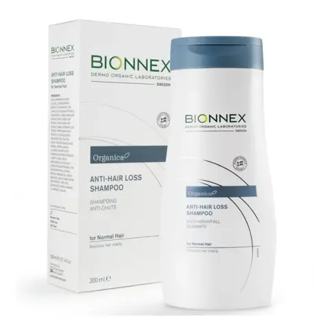 Bionnex Organica Anti-Hair Loss Shampoo for Normal Hair – with 25 Natural Plant & Sea Extracts, Vitamins & Minerals – Organic, Paraben & Sulphate Free – Reduces Hair Fall & Strengthens – 300ml thumbnail 1
