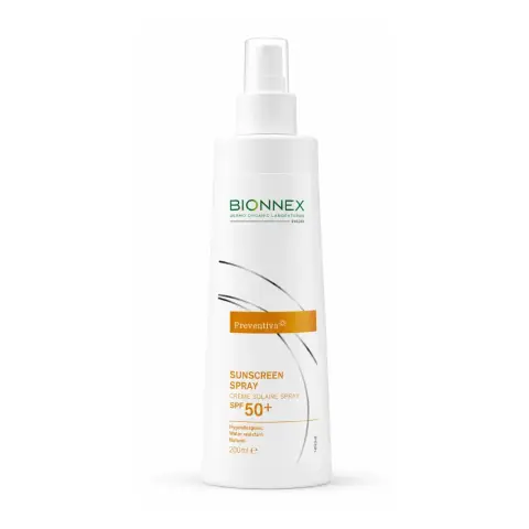 Bionnex Preventiva Sunscreen Spray SPF 50+ – Broad Spectrum UVA/UVB Protection, Non-Sticky & Sand-Repellent Sunblock – For All Skin Types – 200 ML thumbnail 1