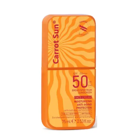 Carrot Sun Sunscreen Spf50 Face Cream 75Ml  thumbnail 1